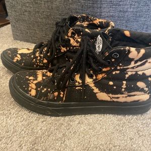 Custom Acid Wash Vans Sk8 Hi Shoes